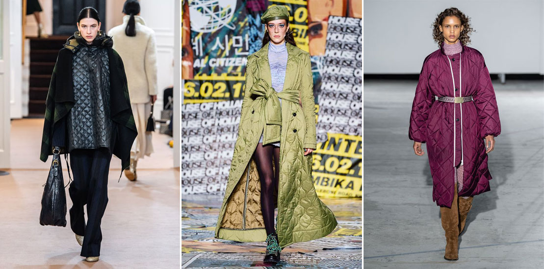 стеганые пальто